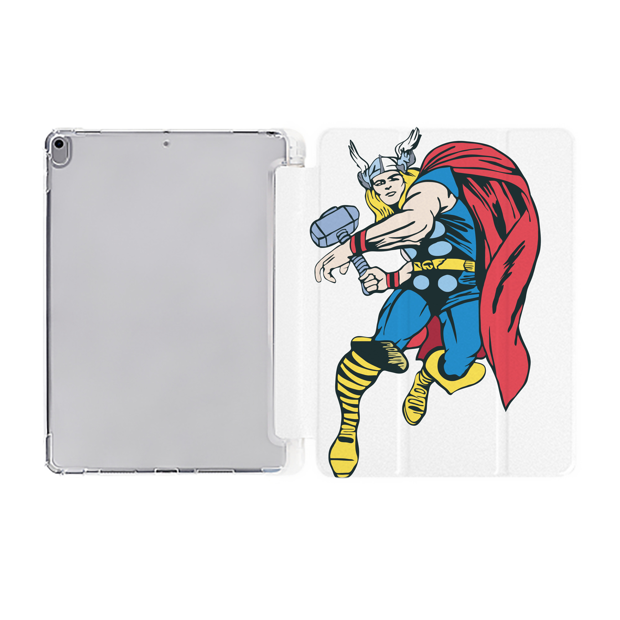 （画像用） アベンジャーズ The Avengers IPad ケース ペン収納付き 三つ折りスタンド PUレザー×シリコン 対応機種9.5/10.5/10.9インチ